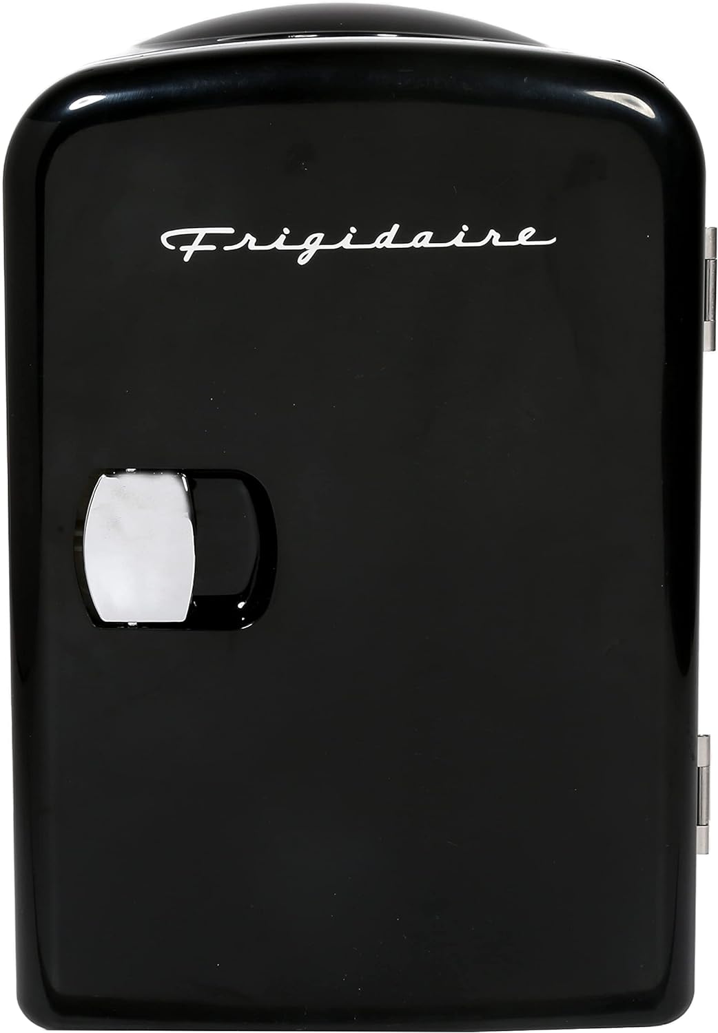 Frigidaire Mini Portable Compact Personal Fridge Cooler, 4 Liter Capacity Chills Six 12 oz Cans, 100% Freon-Free & Eco Friendly, Includes Plugs for Home Outlet & 12V Car Charger – Black