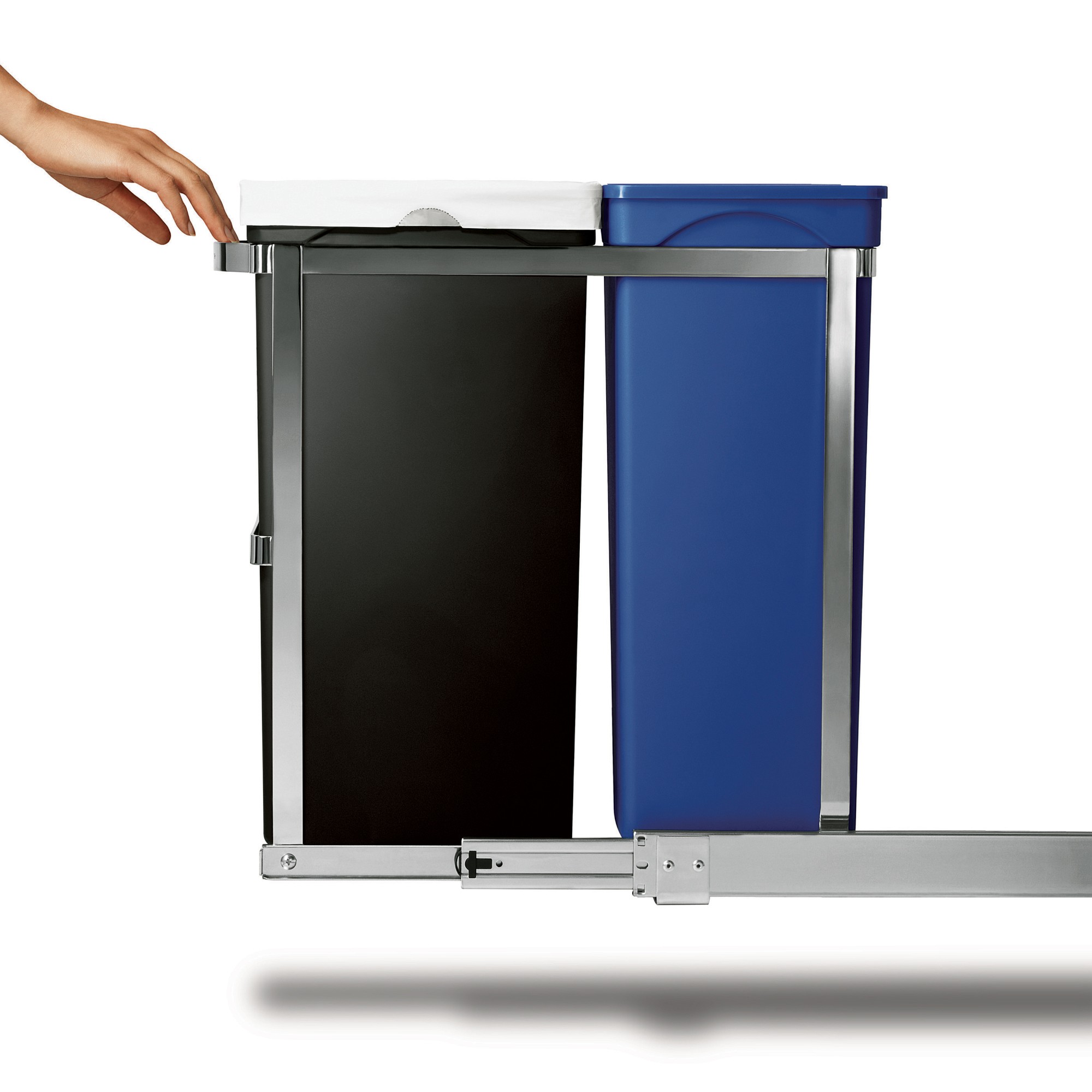 simplehuman™ 35-L. Dual Compartment Under Counter Pull-Out Can