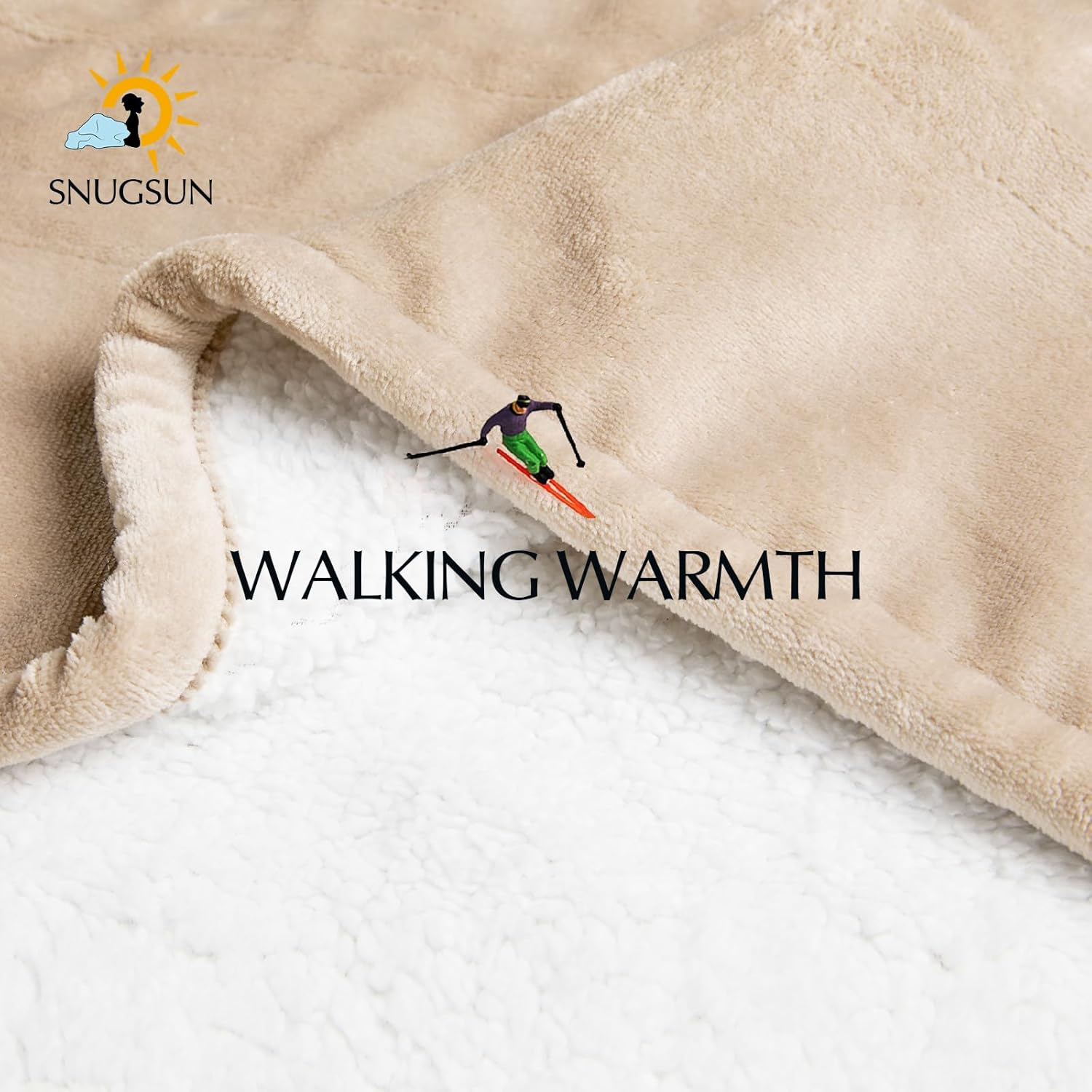 Heated Blanket Throw Size, Soft and Cozy Electric Heating Blanket for Bed, Automatic Safety System 6 Heating Levels & 4 Hours Auto-Off, 50