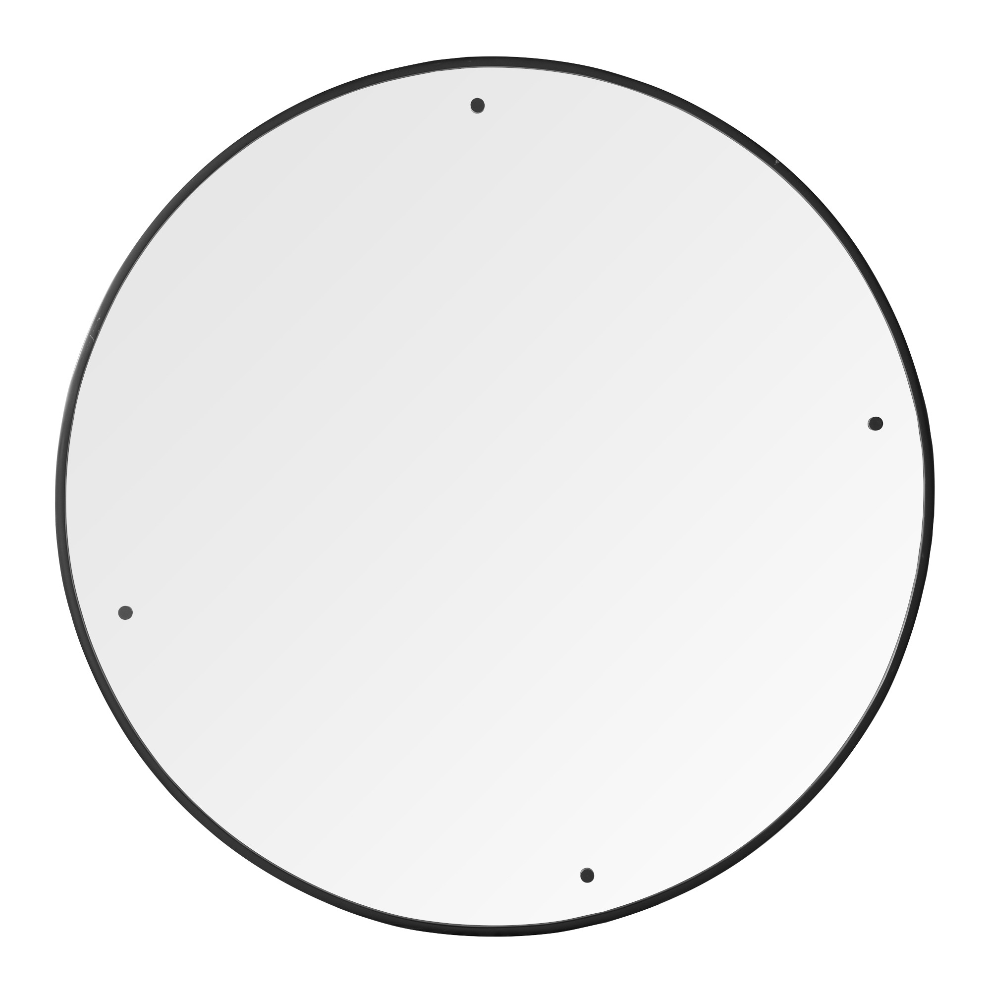 Gramercy Round Mirror, Bronze