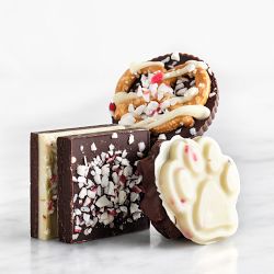 Williams Sonoma Peppermint Bark Trio in Dog Tin