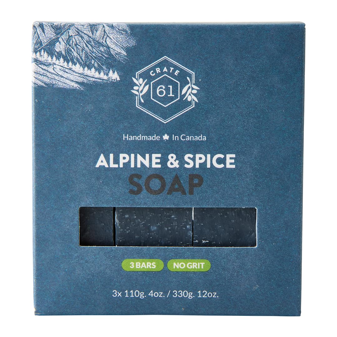 Handmade Vegan Natural Bar Soap Cold Pressed For Face And Body, With Premium Essential Oils, Eucalyptus & Peppermint For Men And Women 3 Pack (Lavender)