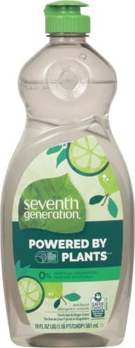 Seventh Generation Dish Liquid Soap Free & Clear liquid soap Pack of 6 Dishwashing Soap Dish Soap for sensitive skin 19 oz