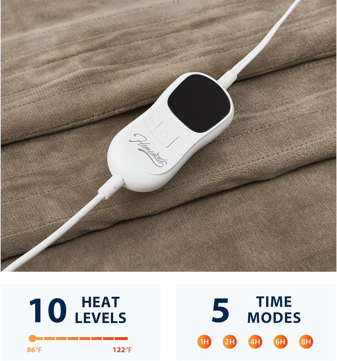 Homemate Heated Blanket Electric Throw - 50