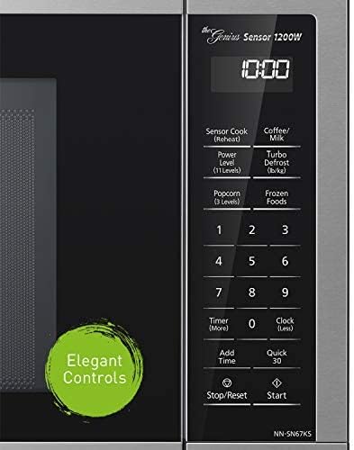 Panasonic Microwave Oven NN-SN686S Stainless Steel Countertop/Built-In with Inverter Technology and Genius Sensor, 1.2 Cubic Foot, 1200W