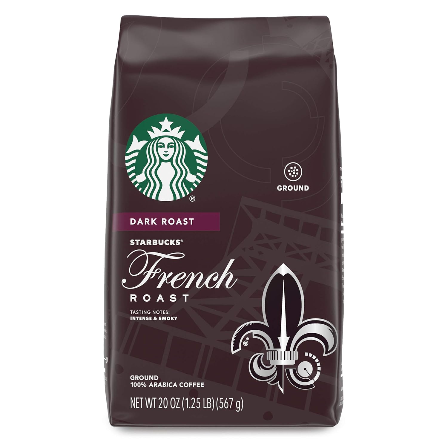 Starbucks Ground Coffee, Dark Roast Coffee, Caffè Verona, 100% Arabica, 1 bag (28 oz)