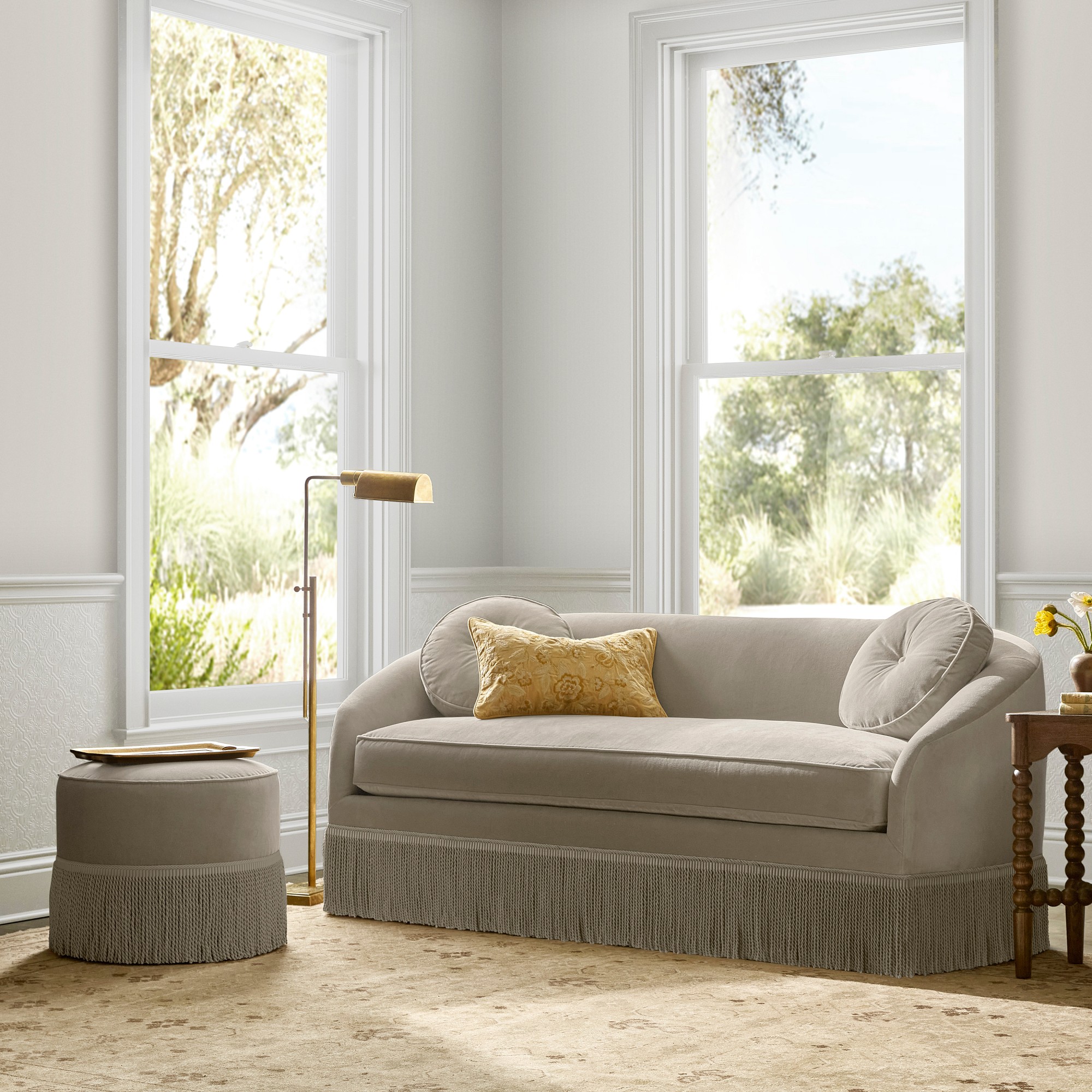 Camile Sofa with Samuel & Sons Fringe (76