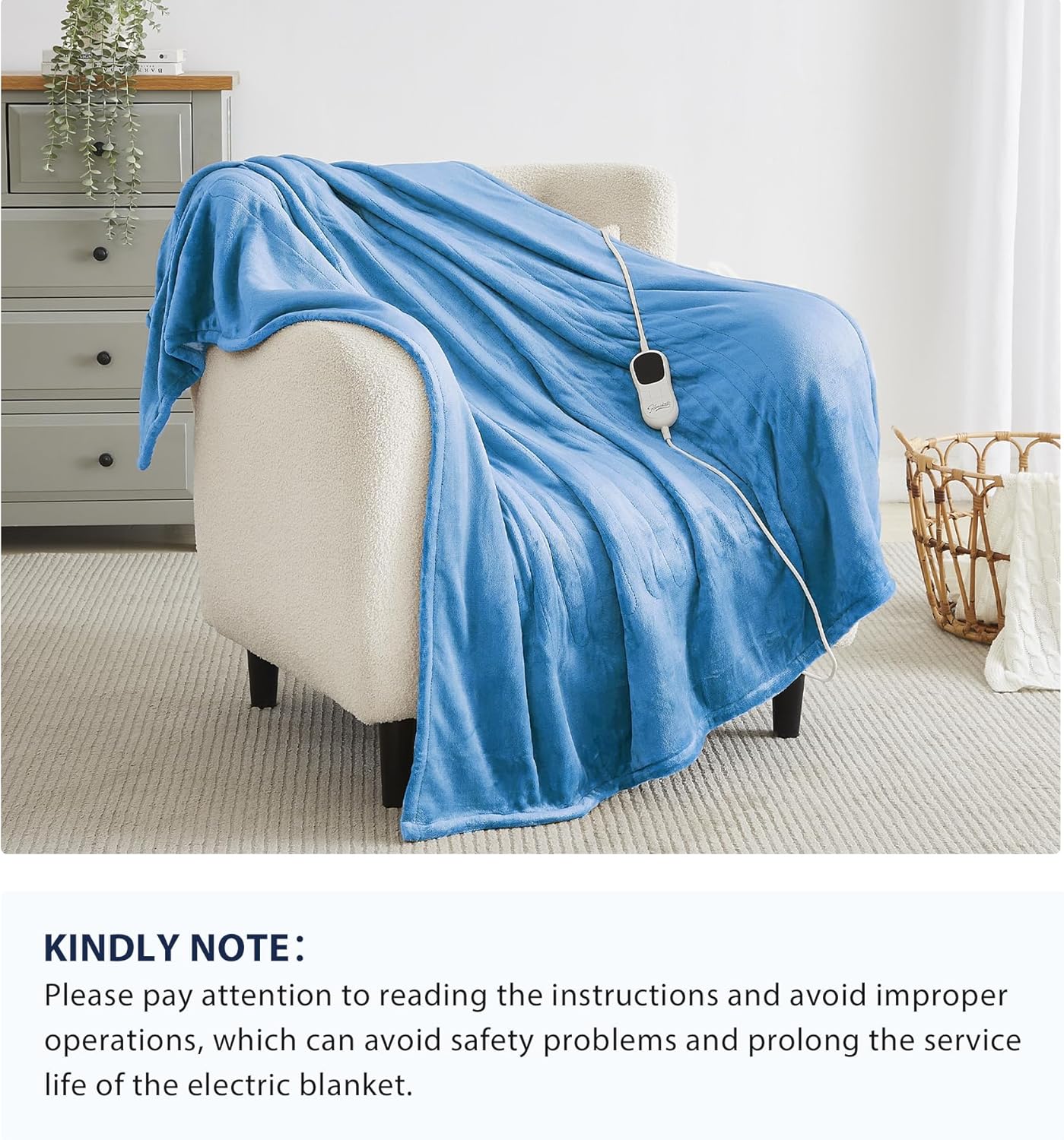 Homemate Heated Blanket Electric Throw - 50