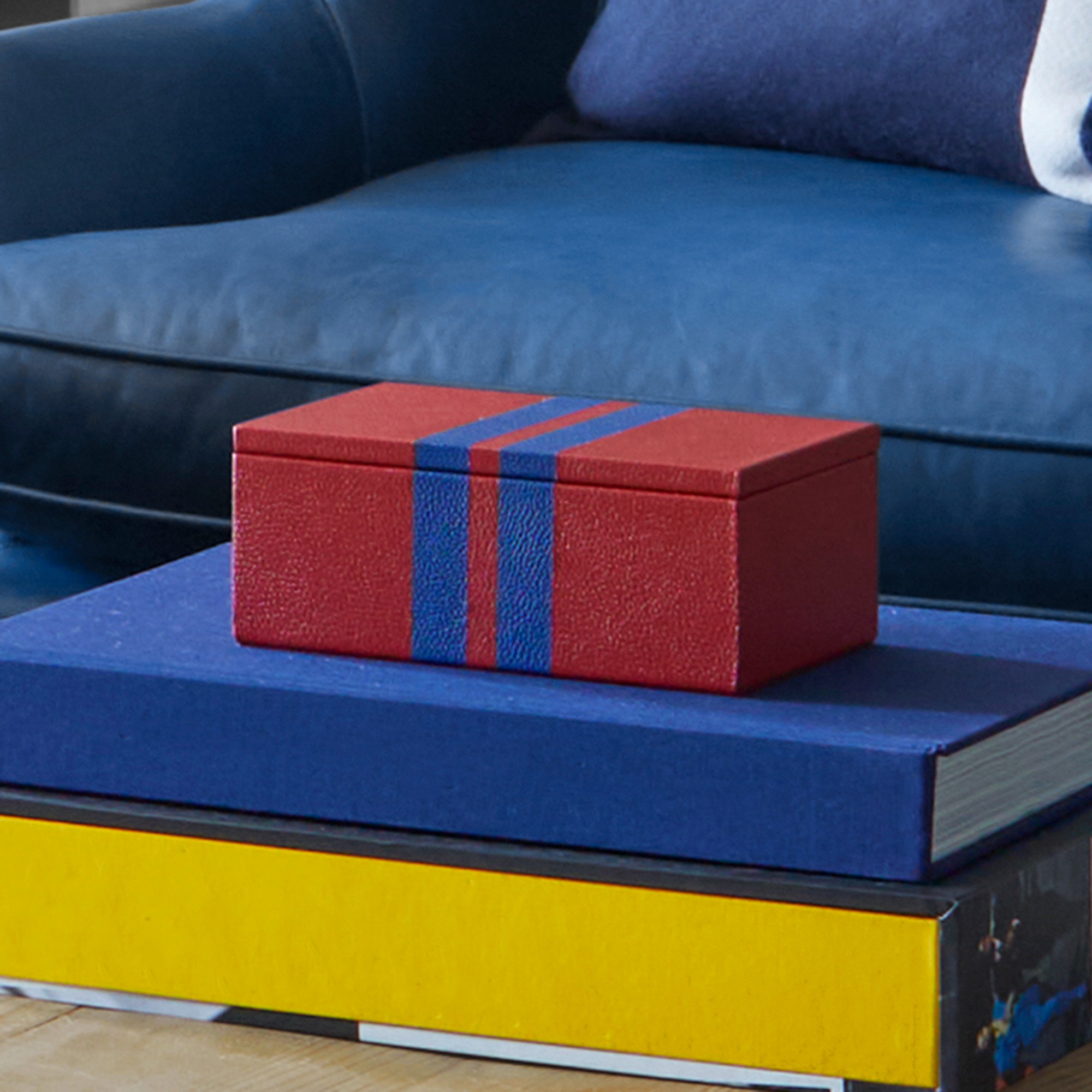 THE GEORGE x Williams Sonoma Home Leather Wrapped Boxes