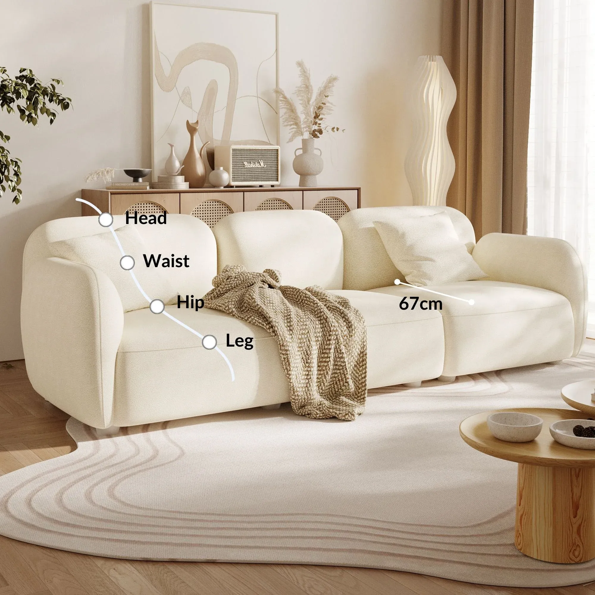 Charmy Fabric Sofa