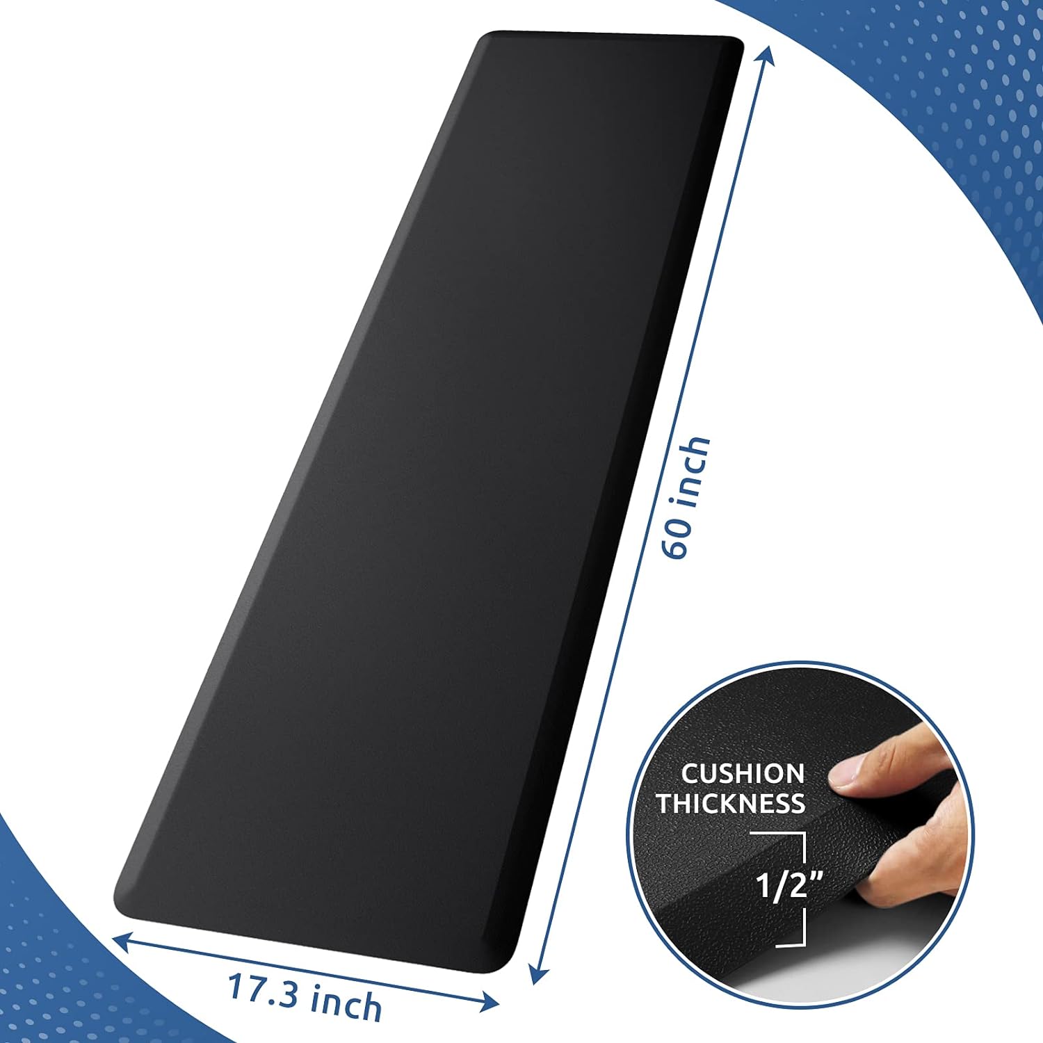 KitchenClouds Kitchen Mat Cushioned Anti Fatigue Rug 17.3