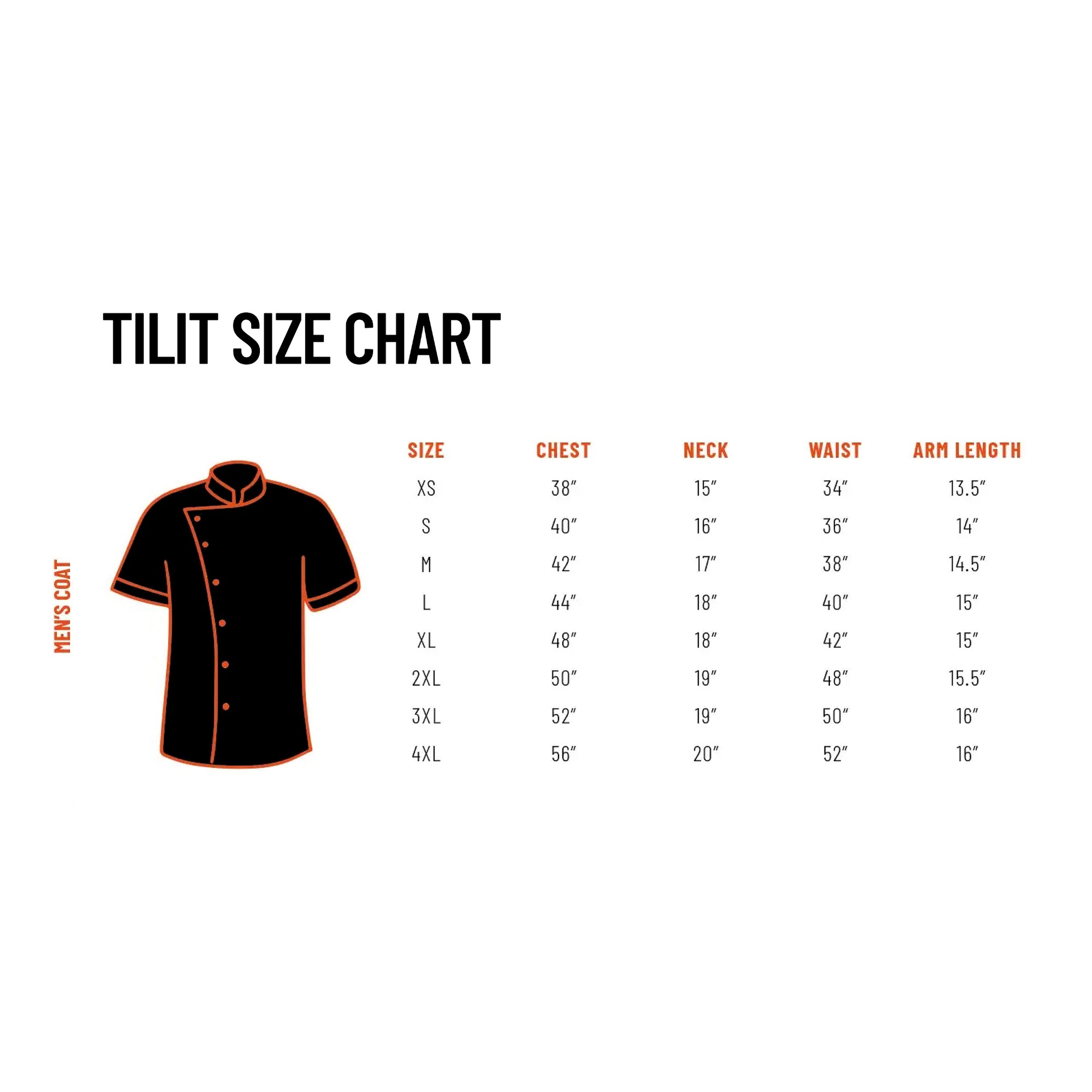 Tilit Men's Supply Chef Coat