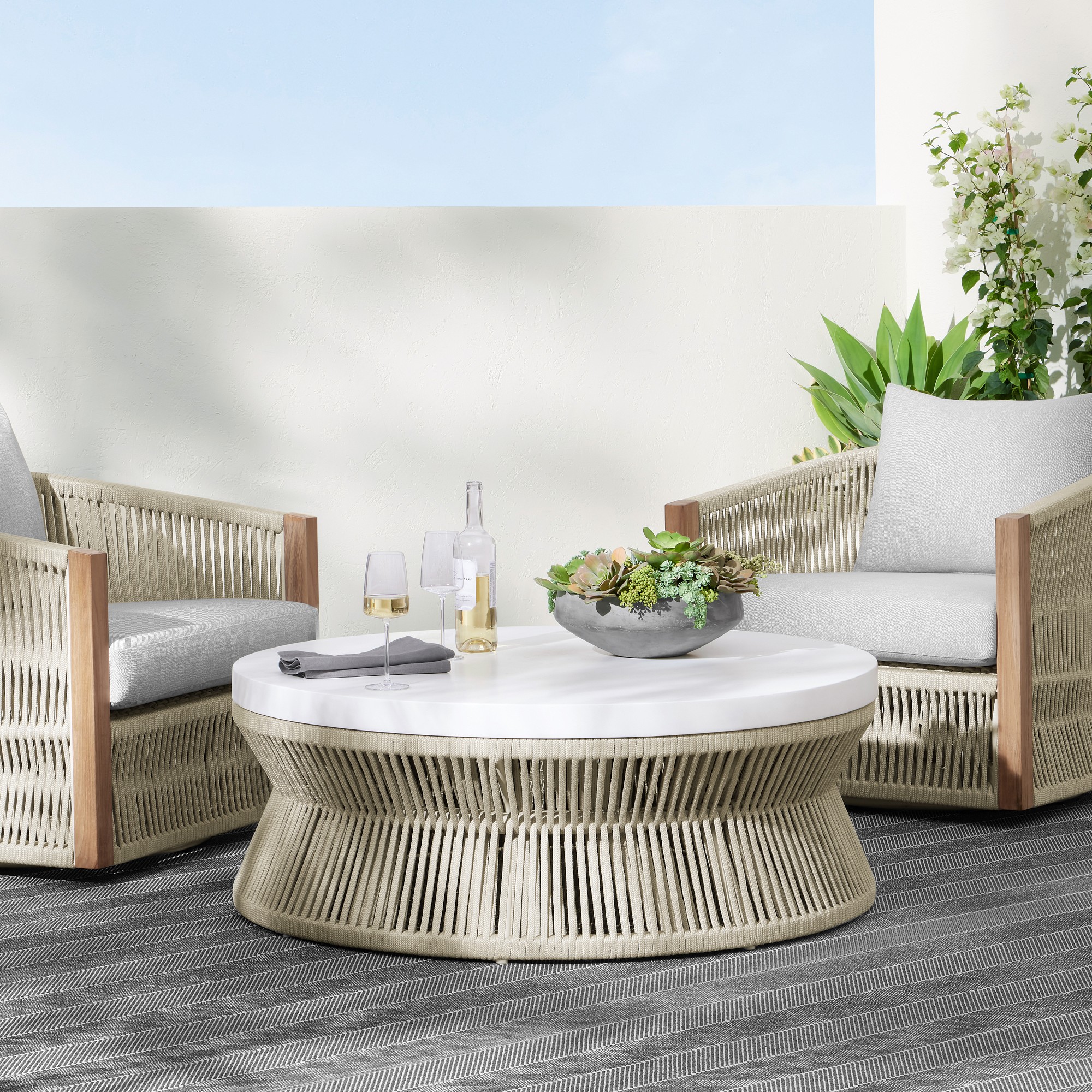 Pasadena Outdoor Teak Swivel Chair