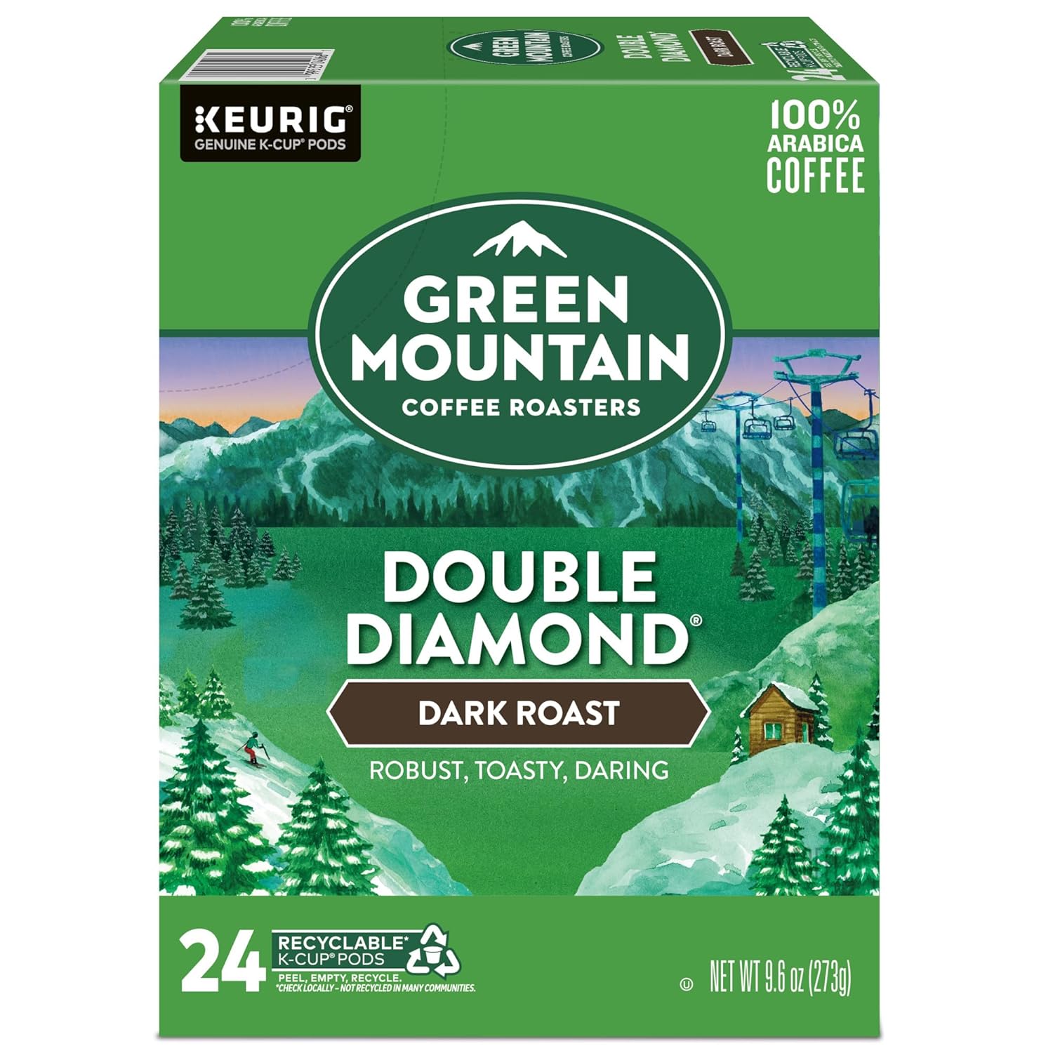 Green Mountain Coffee Roasters Dark Magic Keurig Single-Serve K-Cup Pods, Dark Roast Coffee, 72 Count (6 Packs of 12)