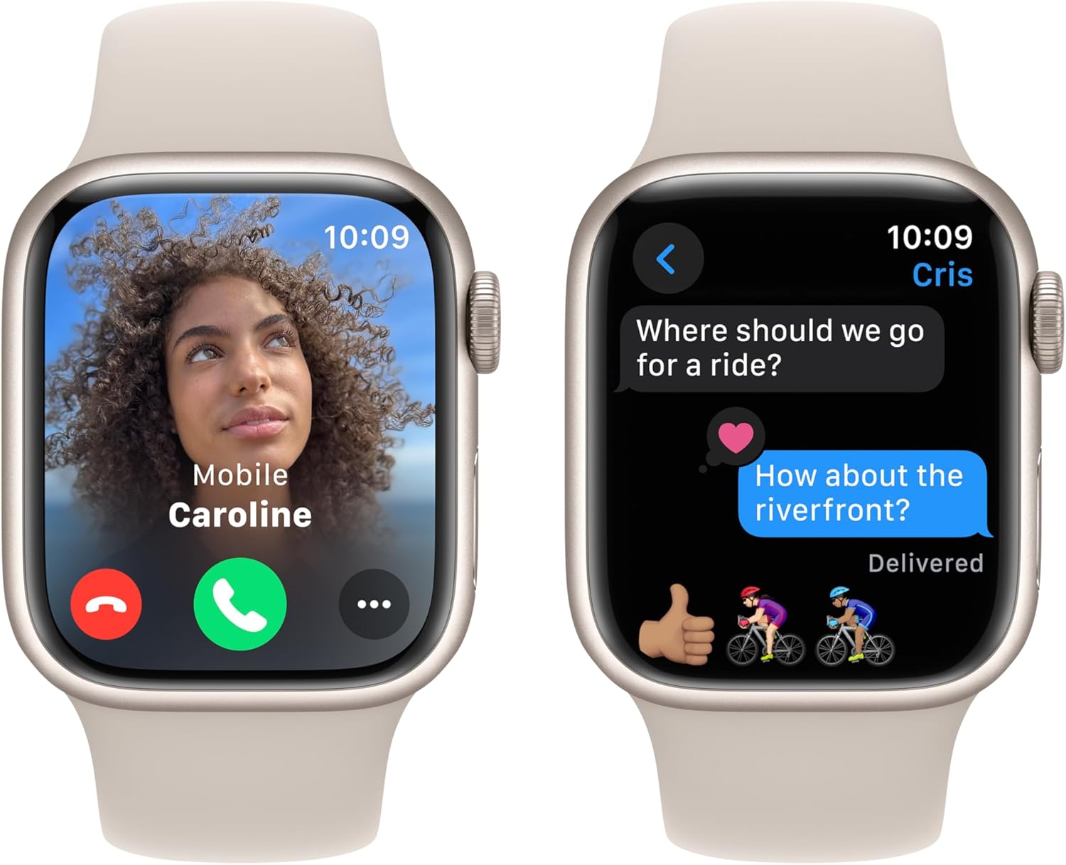 Apple Watch Series 9 [GPS 45mm] Smartwatch with Pink Aluminum Case with Pink Sport Loop. Fitness Tracker, Blood Oxygen & ECG Apps, Always-On Retina Display, Carbon Neutral