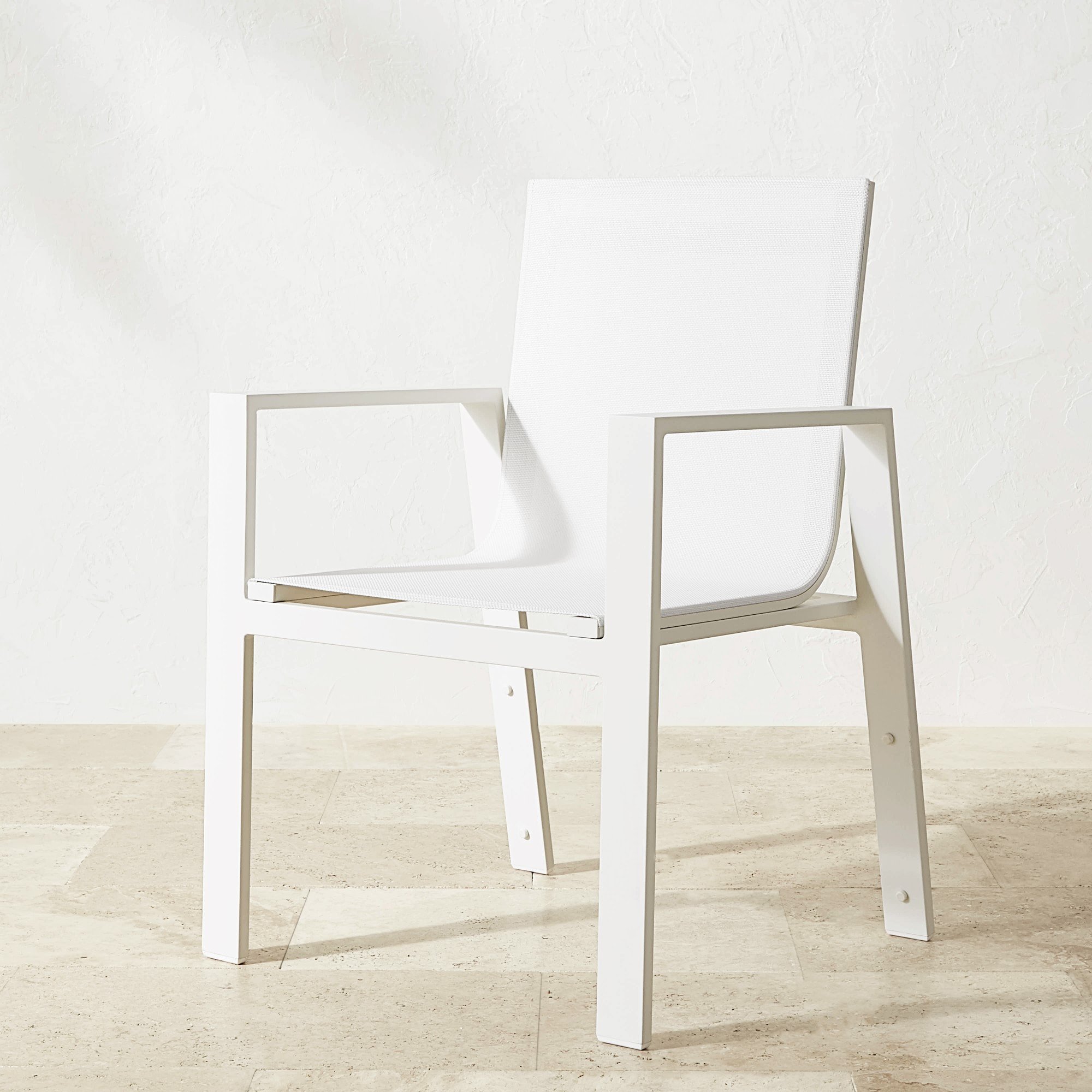 Santa Barbara White Metal Dining Table & Dining Chairs (84