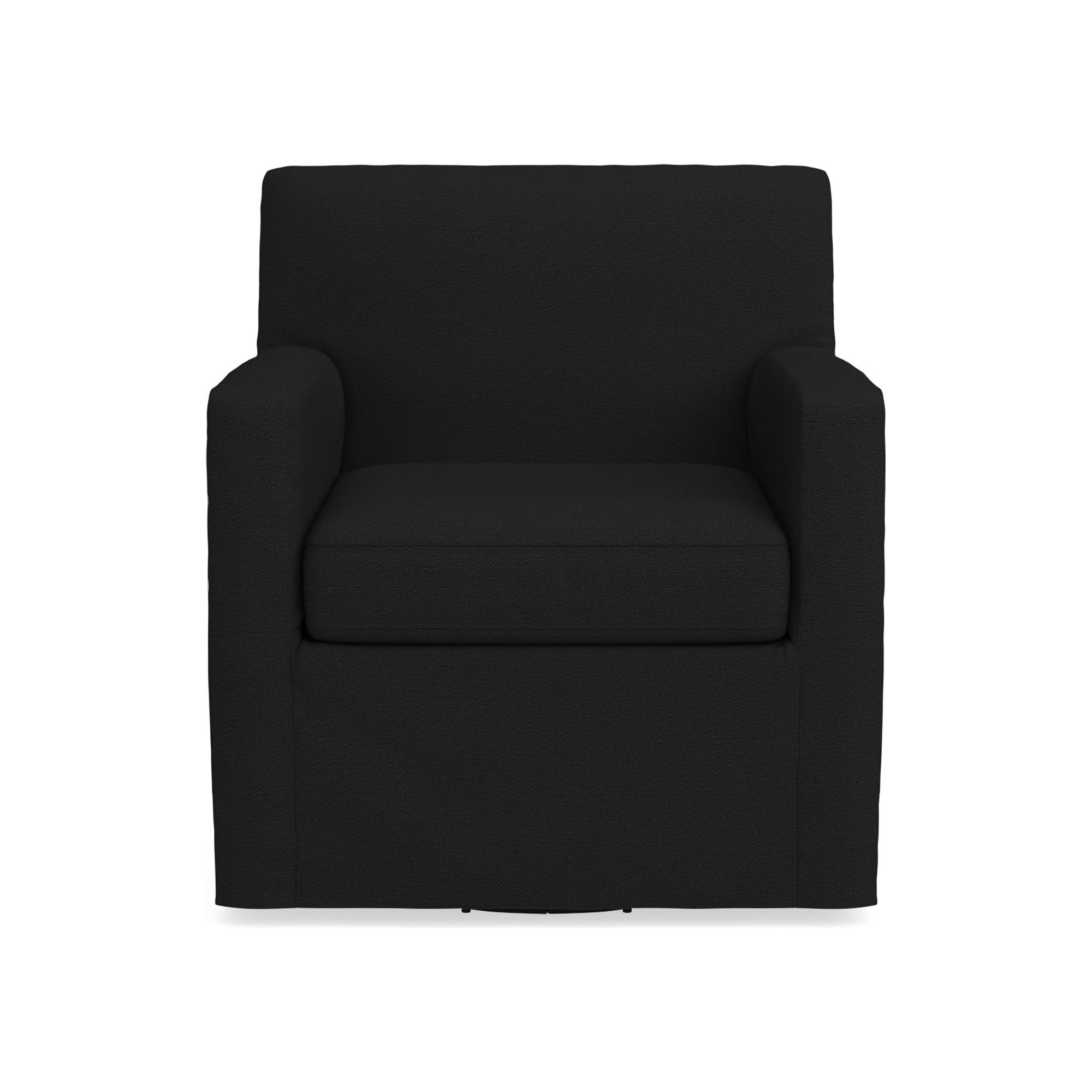 Brighton Slipcovered Swivel Armchair