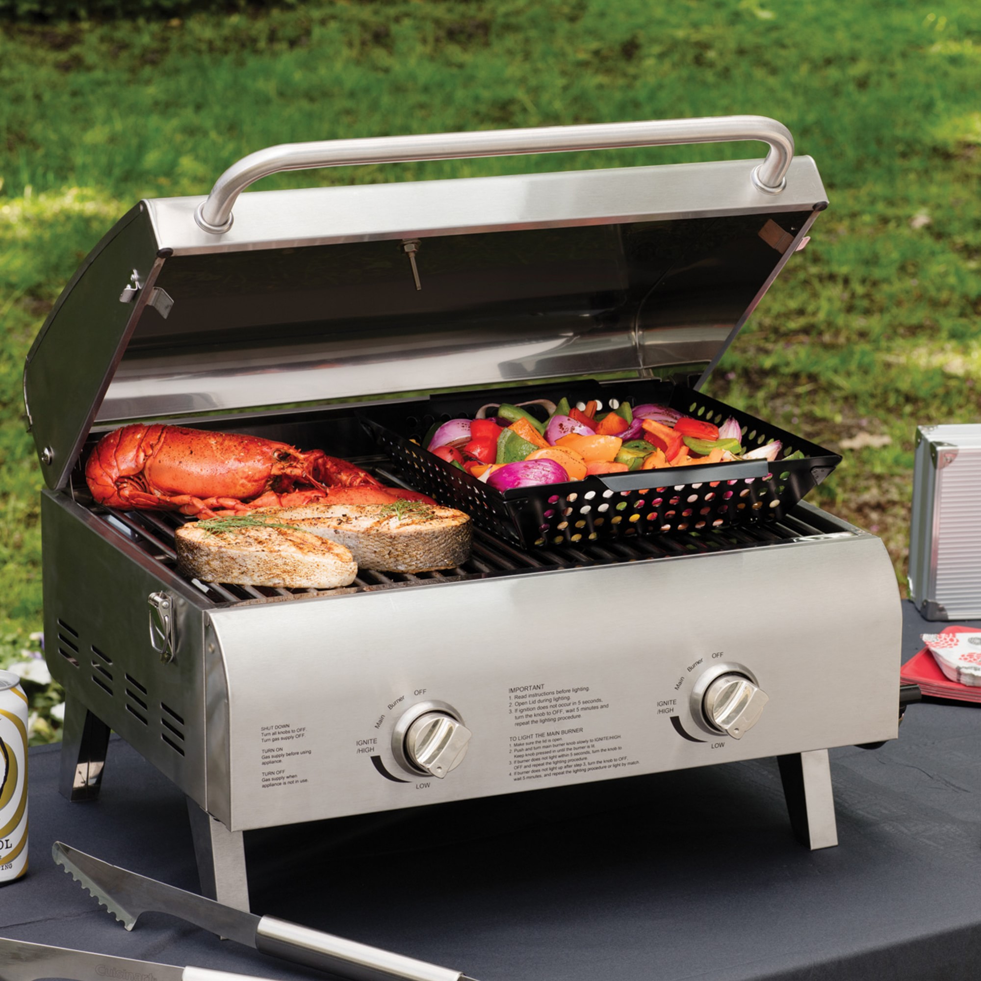 Cuisinart Chef's Style Two Burner Tabletop Gas Grill