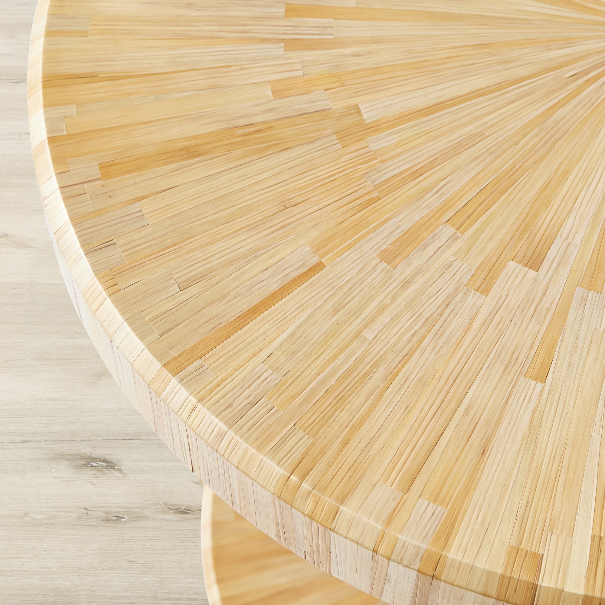 Straw Marquetry Nesting Tables (16