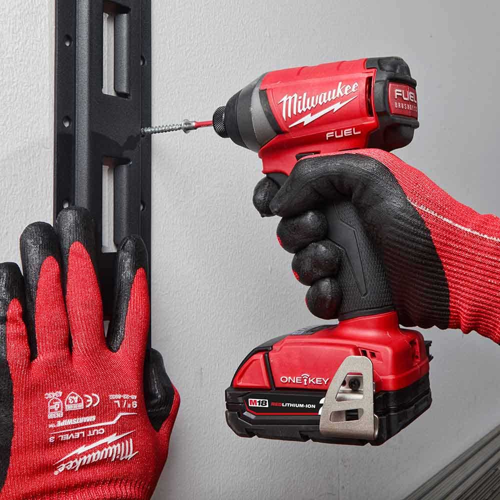 MILWAUKEE 2-Piece Vertical E-Track Rails for PACKOUT™ Racking Shelves 48228482