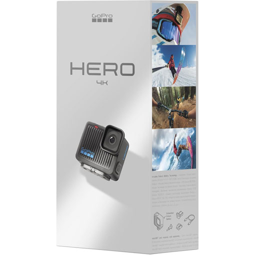 GoPro Hero – Compact Waterproof Action Camera with 4K Ultra HD Video 12MP Photo Touch Screen