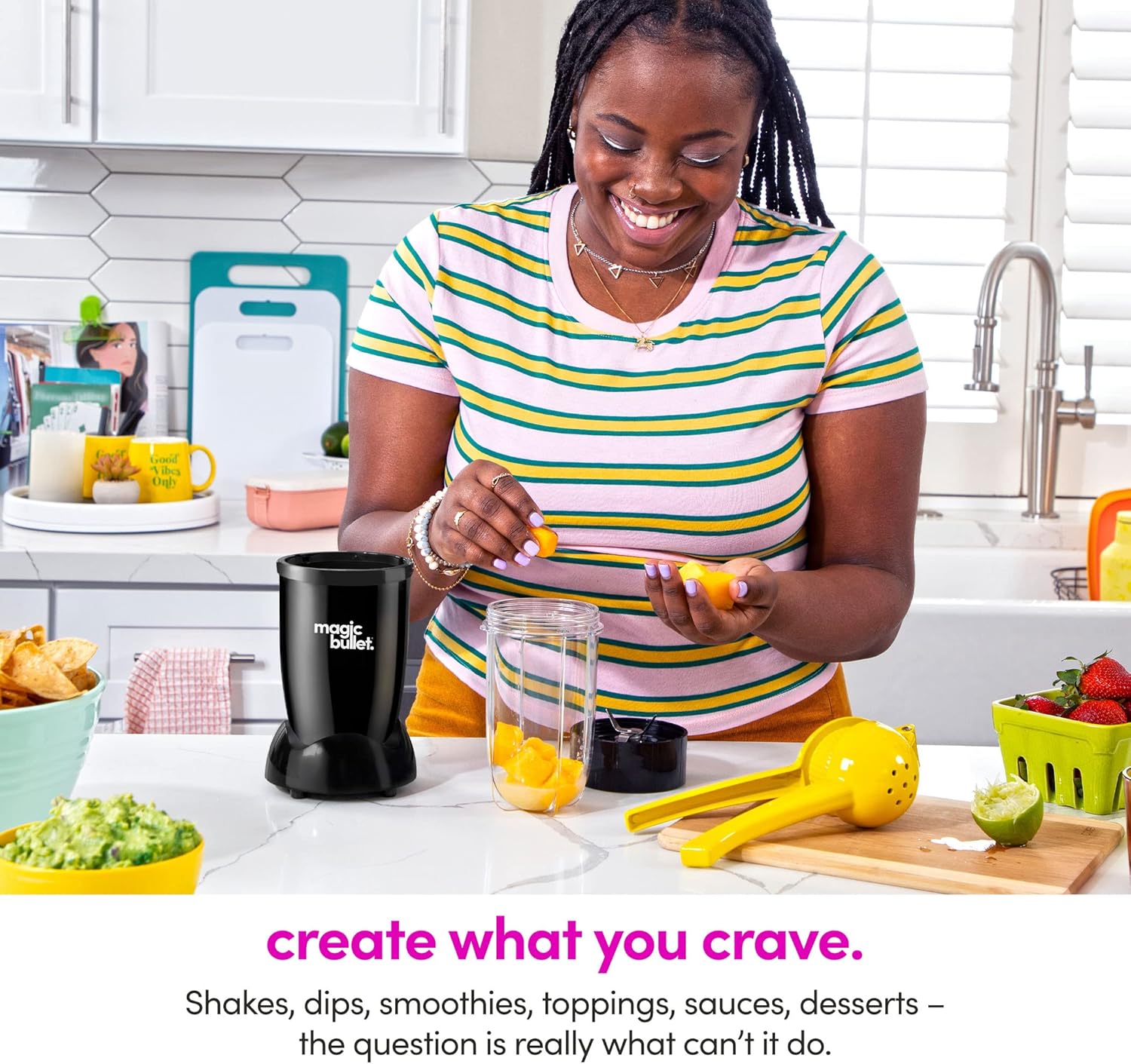 Magic Bullet Blender, Small, Silver, 11 Piece Set