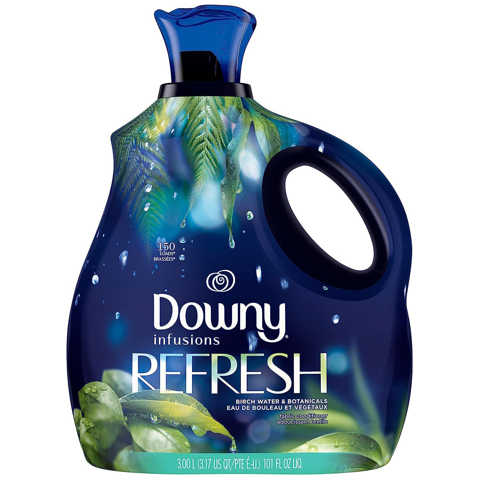 Downy Infusions Laundry Fabric Softener Liquid, CALM, Lavender and Vanilla Bean Scent, 56 fl oz (Pack of 2)