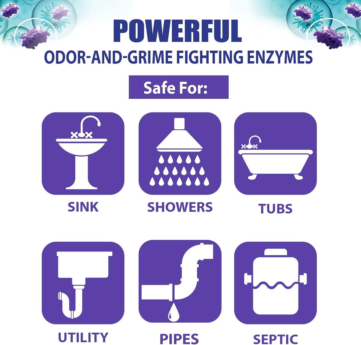 SANI 360° Sani Sticks Drain Cleaner and Deodorizer, Enzyme Pipe Cleaners, Eliminate Odors, Prevent Clogged Drains, Safe for Sinks, Bathtub Drains, Septic Tanks, 24 Count, Lemon Scent