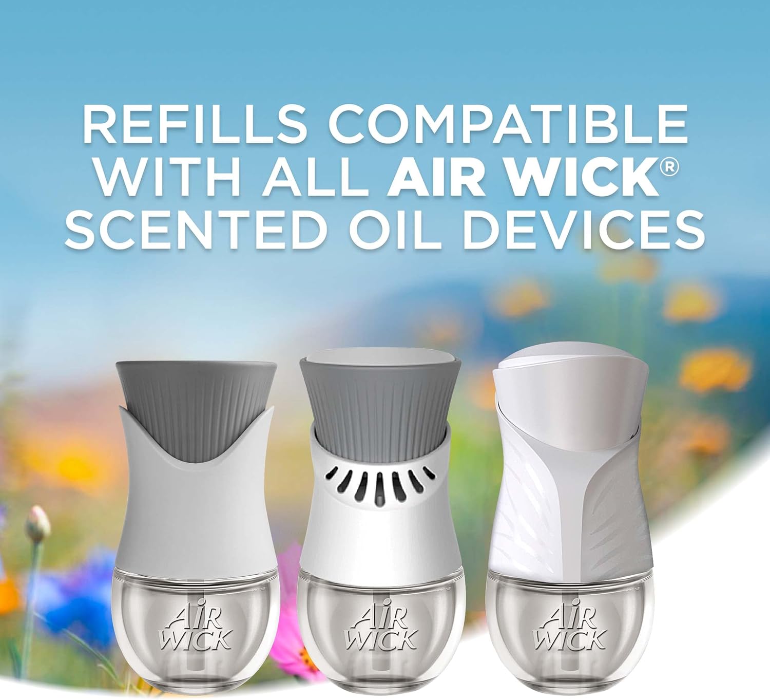 Air Wick Plug in Scented Oil Refill, 5ct, Fresh Linen, Essential Oils, Air Freshener