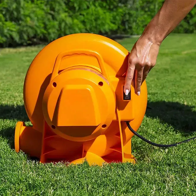 Three Slide Kids Inflatable Water Park (Multiple Colors) - A water park suitable for children, with a paddling pool, three-color slides, blower