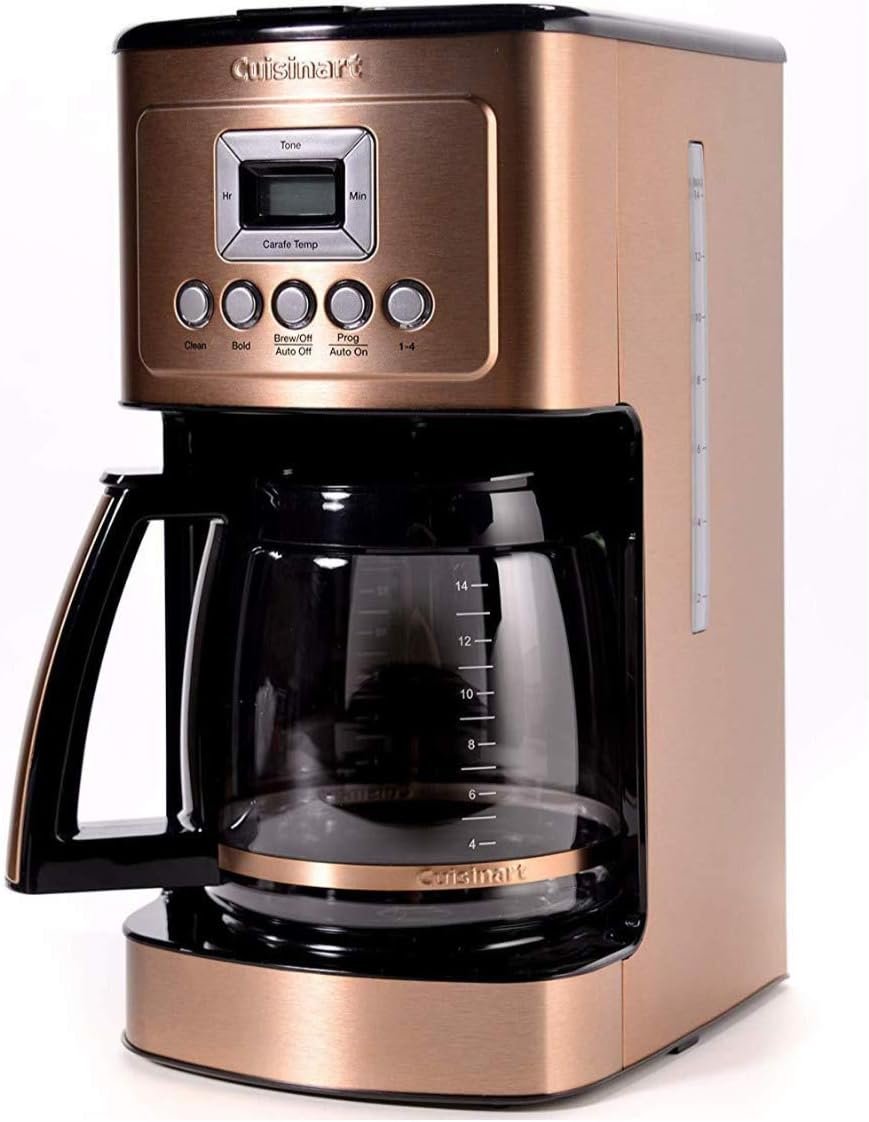 Cuisinart Coffee Maker, 14-Cup Glass Carafe, Fully Automatic for Brew Strength Control & 1-4 Cup Setting, Stainless Steel, DCC-3200P1