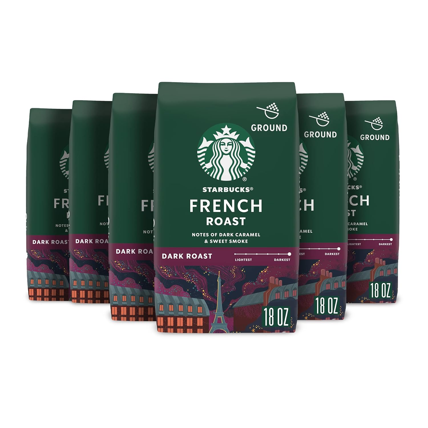 Starbucks Ground Coffee, Dark Roast Coffee, Caffè Verona, 100% Arabica, 1 bag (28 oz)