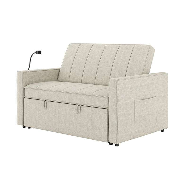 Dirk Upholstered Sleeper Versatile Sofa with Built-in USB Port