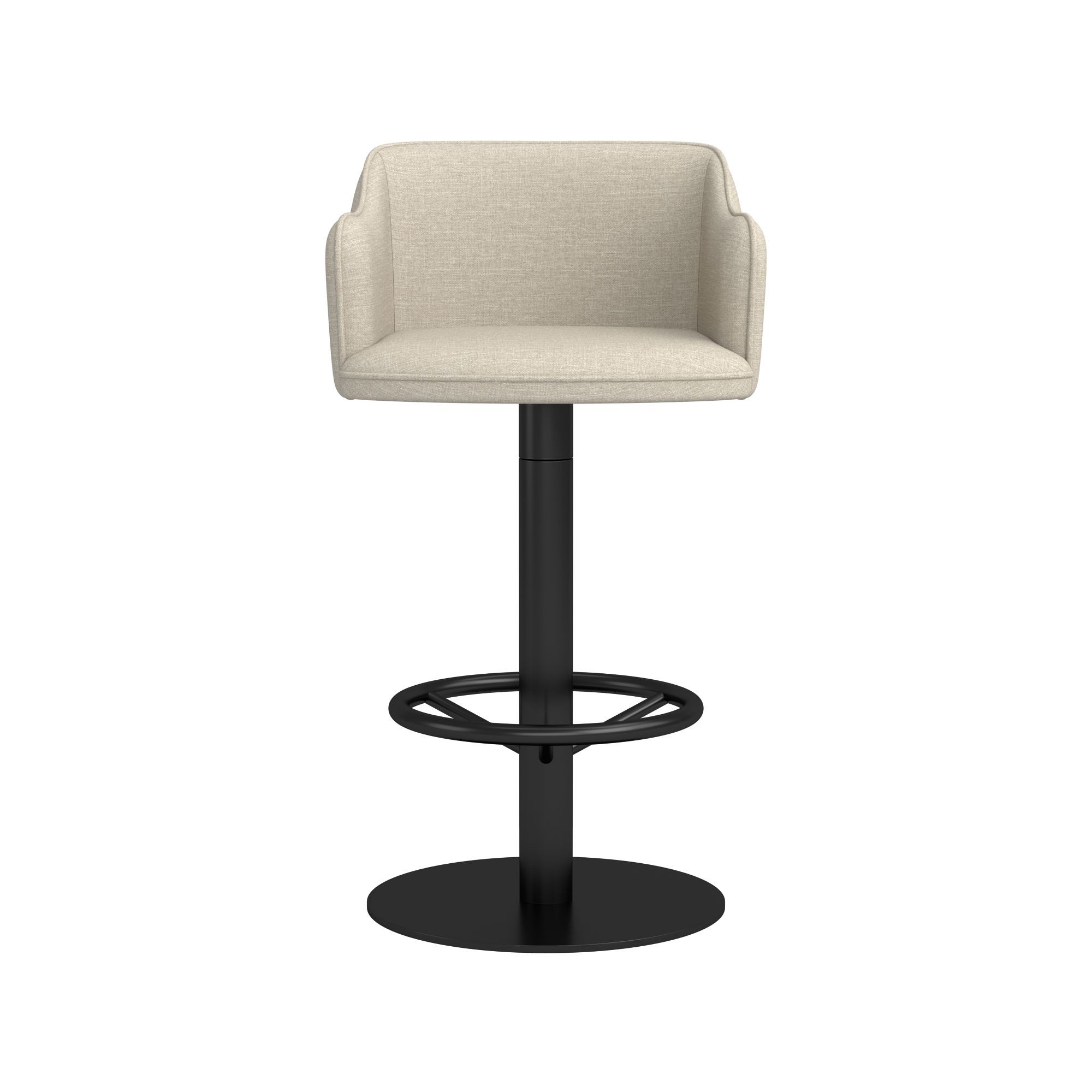Harding Upholstered Pedestal Counter  & Bar Stool