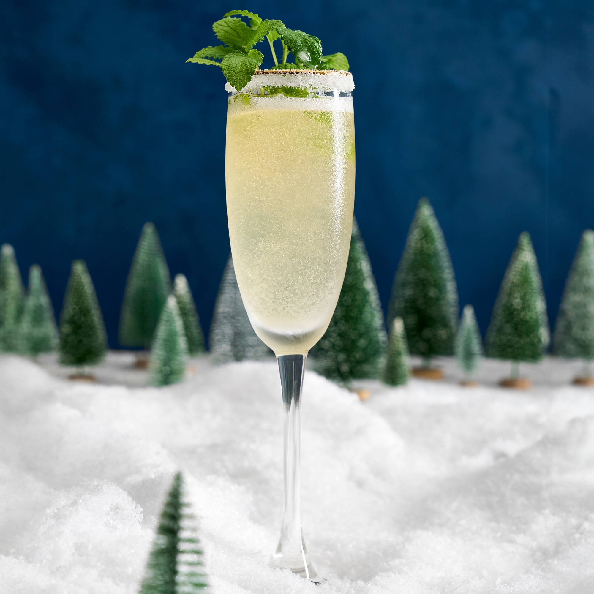 Gold Rim Champagne Flutes, Set of 4