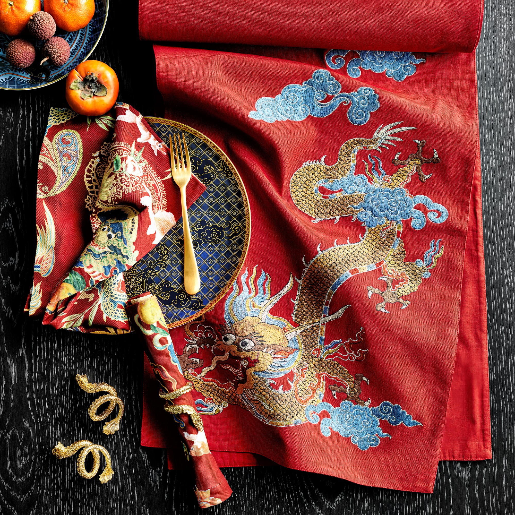 Dragon Napkin Rings, Set of 4