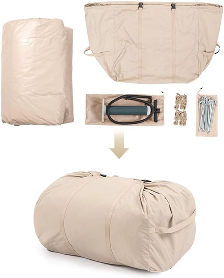 Inflatable Tents with Pump,4 Season Large Pop-Up Tents,Easy Setup