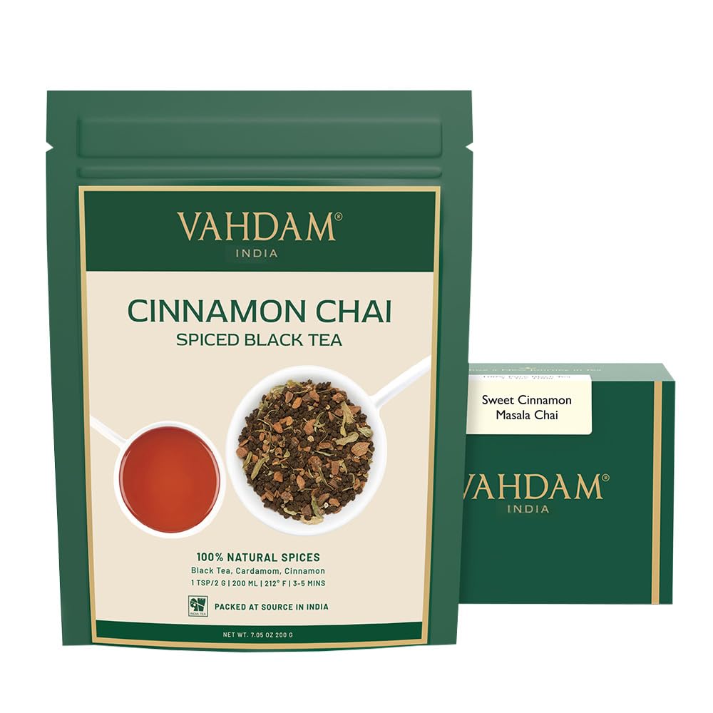 VAHDAM, Organic Turmeric Ginger Herbal Tea Bags (100 Pyramid Tea Bags) Caffeine Free, Non GMO, Gluten Free | 100% Pure Herbal Blend - Savory & Spicy | Plant-Based Tea Bags | Resealable Ziplock Pouch