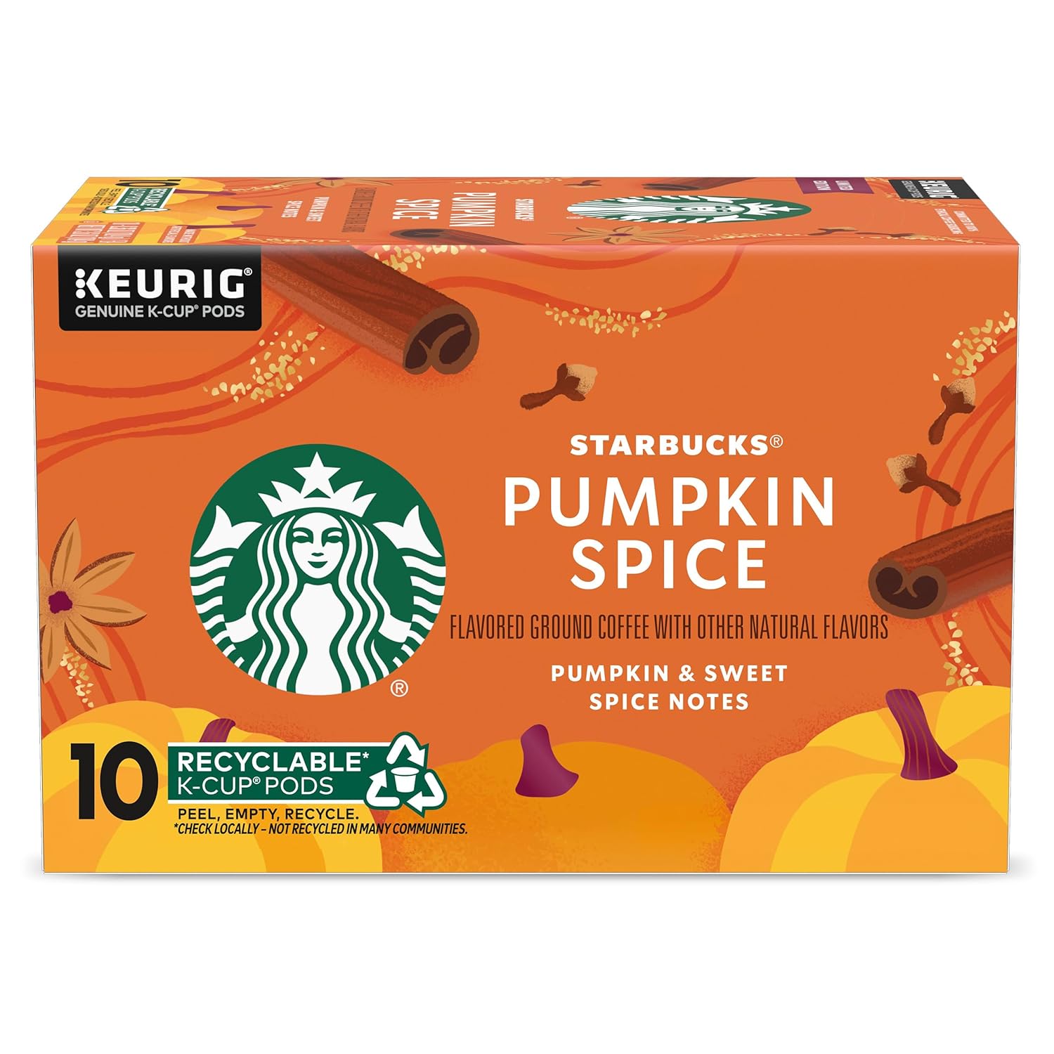 Starbucks K-Cup Coffee Pods, Starbucks Blonde Roast Coffee, Veranda Blend for Keurig Brewers, 100% Arabica, 6 boxes (60 pods total)