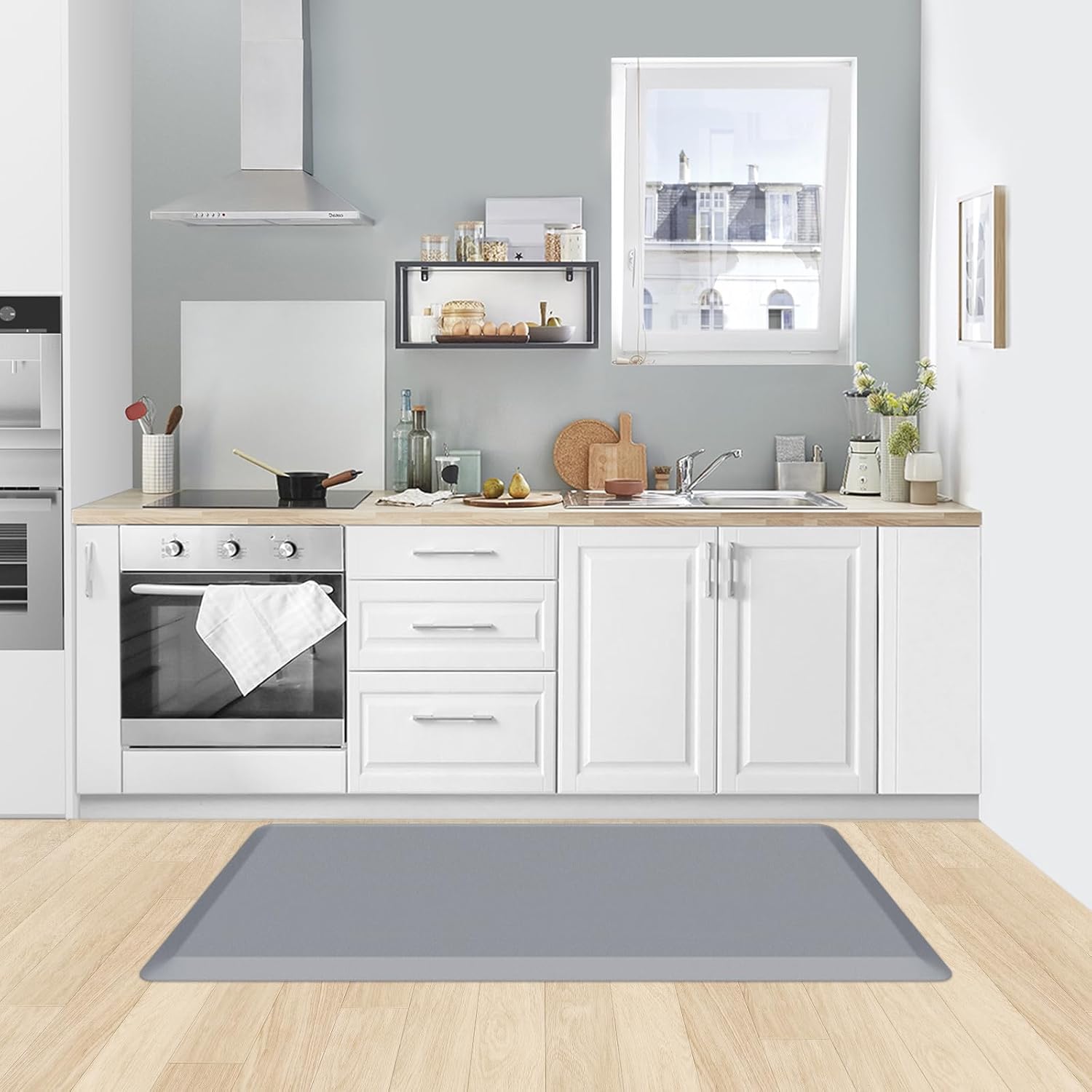 KitchenClouds Kitchen Mat Cushioned Anti Fatigue Rug 17.3