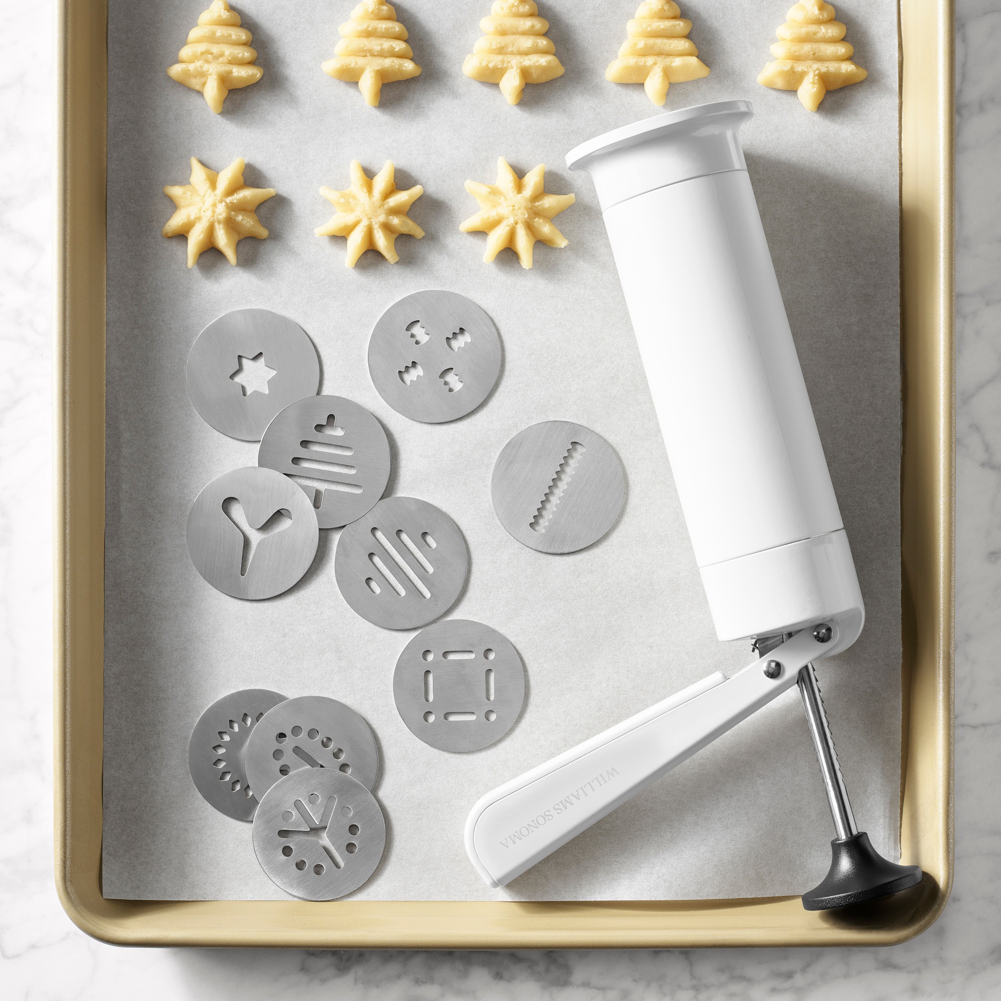 Williams Sonoma x Kuhn Rikon Spritz Cookie Press Decorating Kit