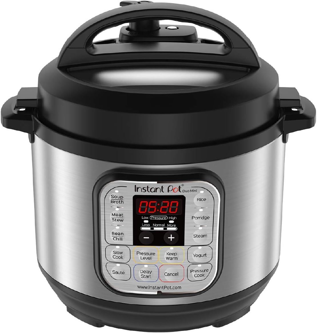 Instant Pot Duo 7-in-1 Mini Electric Pressure Cooker, Slow Rice Cooker, Steamer, Sauté, Yogurt Maker, Warmer & Sterilizer, Includes Free App with over 1900 Recipes, Stainless Steel, 3 Quart