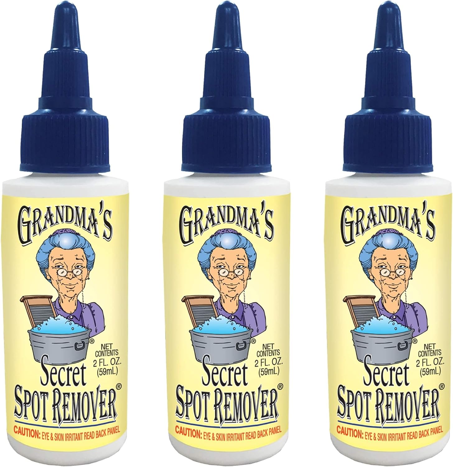 Grandma's Secret Spot Remover Laundry Spray - Chlorine, Bleach and Toxin-Free Fabric Stain Remover for Clothes - Removes Oil, Paint, Blood and Pet Stains - 16 Oz, 2 Pack