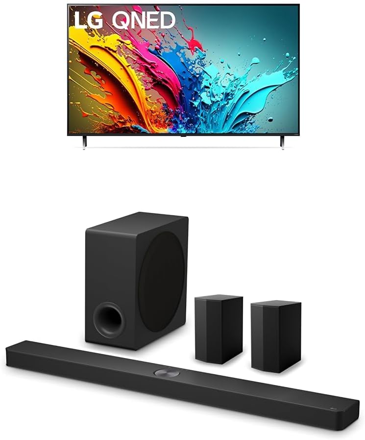 LG 86-Inch Class QNED85T Series LED Smart TV 4K Processor Flat Screen with Magic Remote AI-Powered with Alexa Built-in (86QNED85TUA, 2024)