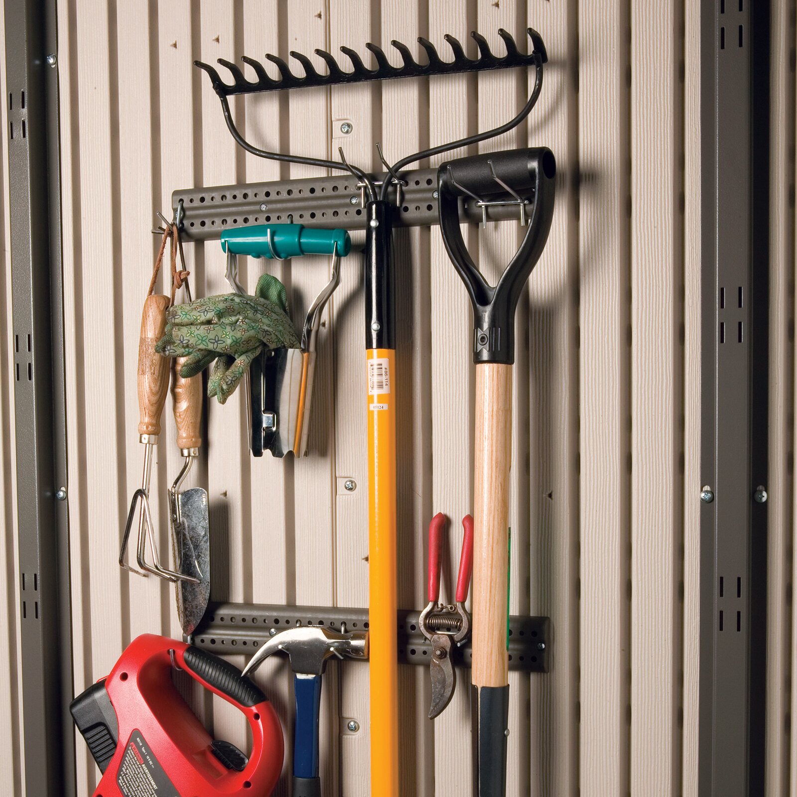 8 ft. W x 7 ft. 4 in. D Plastic Storage Shed