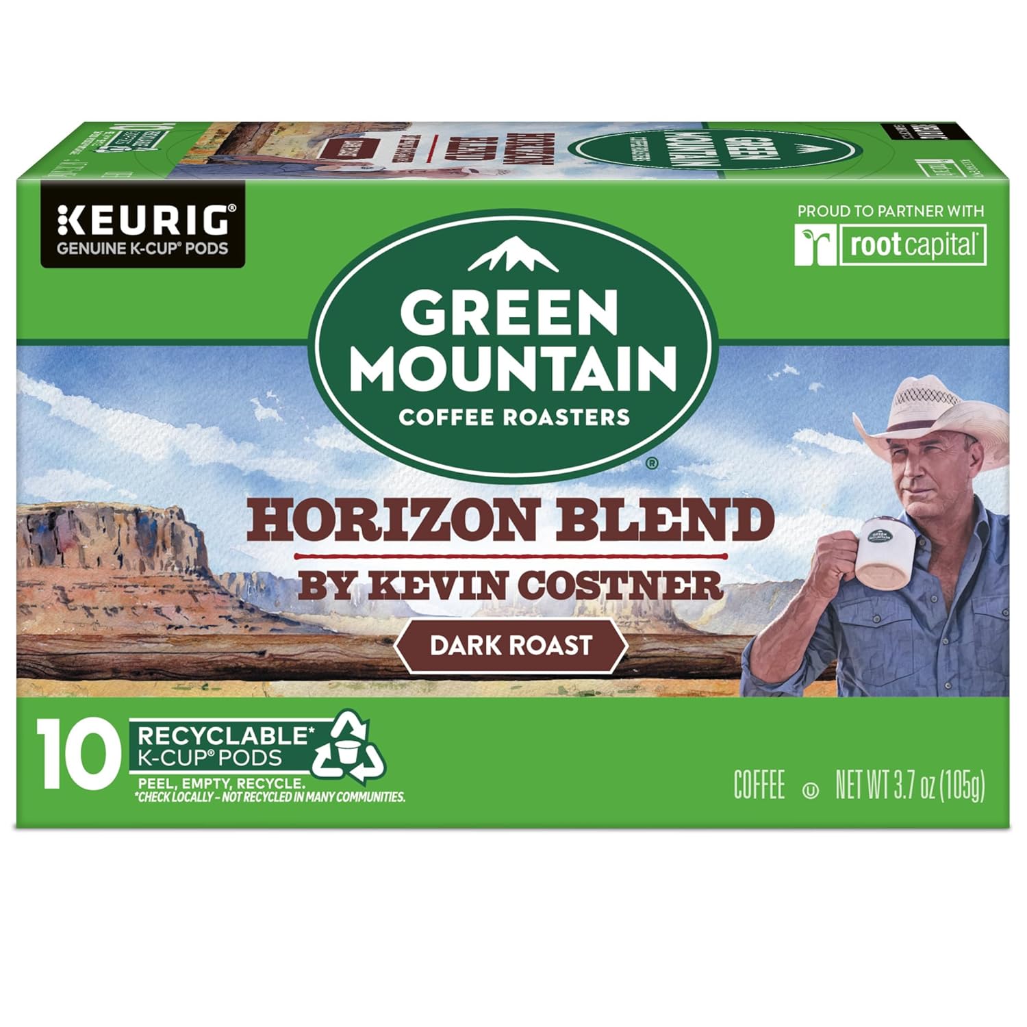 Green Mountain Coffee Roasters Dark Magic Keurig Single-Serve K-Cup Pods, Dark Roast Coffee, 72 Count (6 Packs of 12)