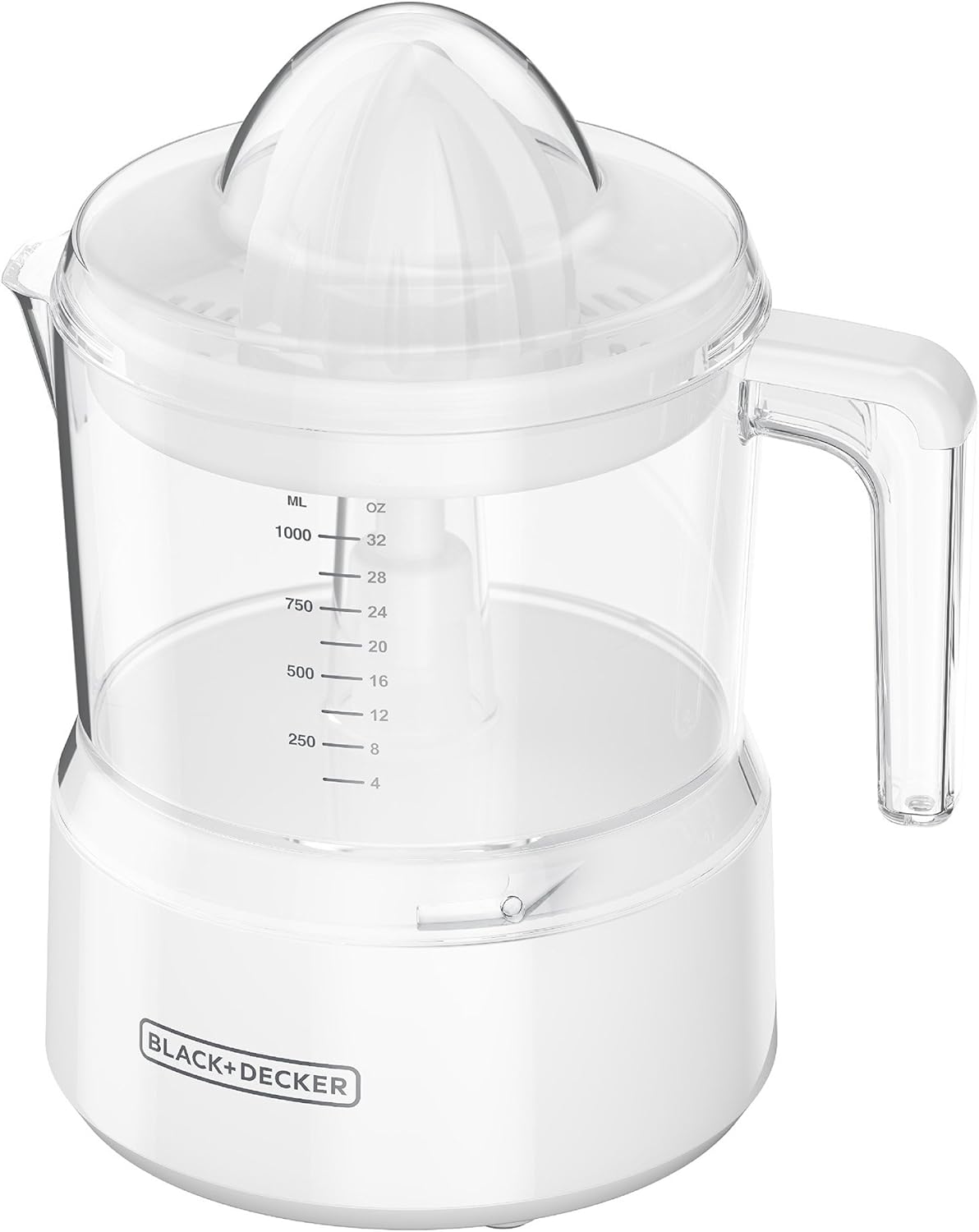 BLACK+DECKER 32oz Electric Citrus Juicer, CJ625, Pressure Activated, Adjustable Pulp Control, Dishwasher-Safe