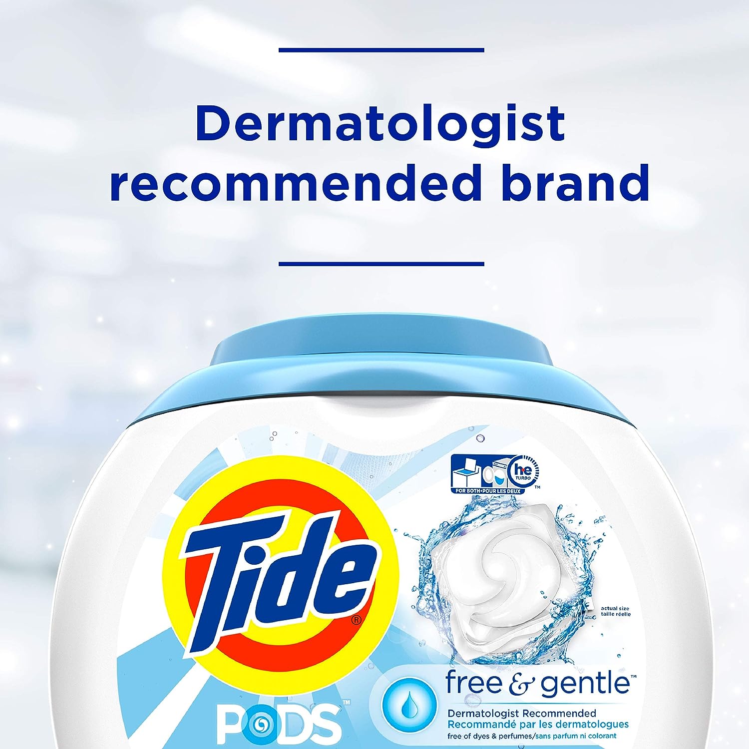 Tide PODS Free & Gentle Laundry Detergent Soap Pods, 81 count