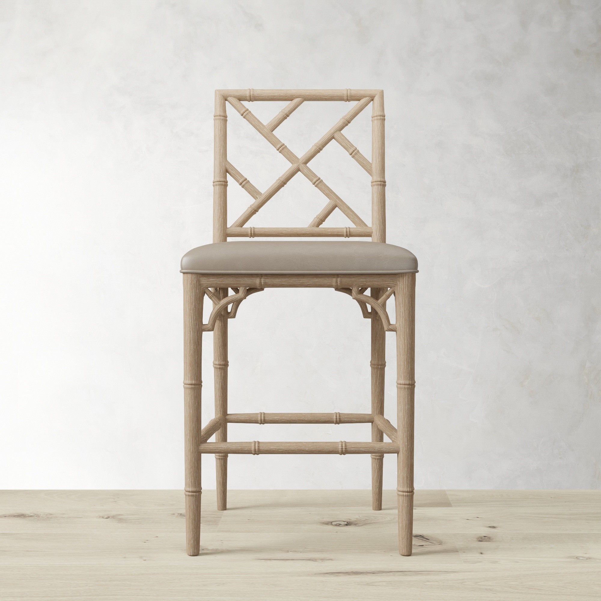 Chippendale Upholstered Bistro Counter Stool