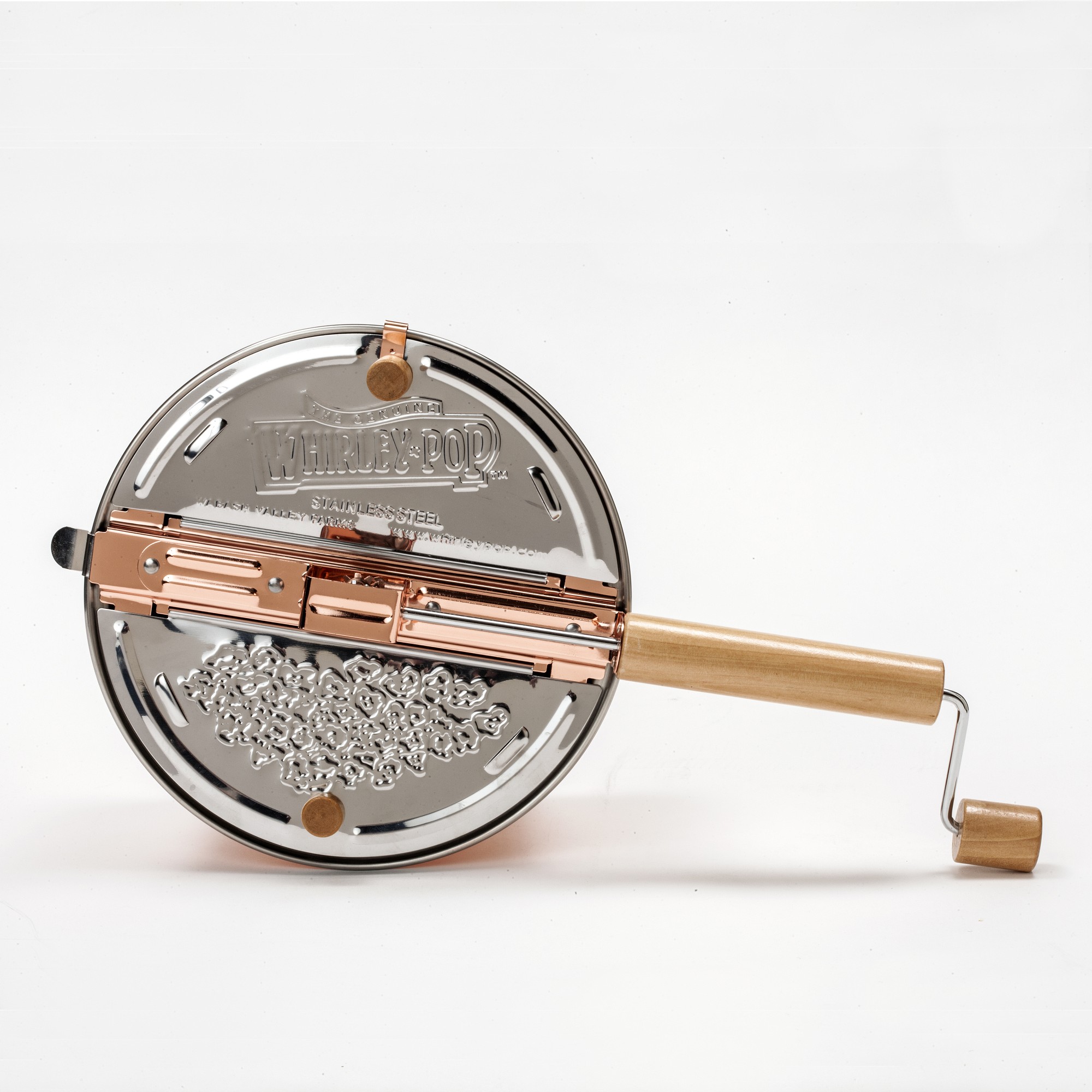 Whirley Pop Copper Plated Stainless-Steel Stovetop Popcorn Maker